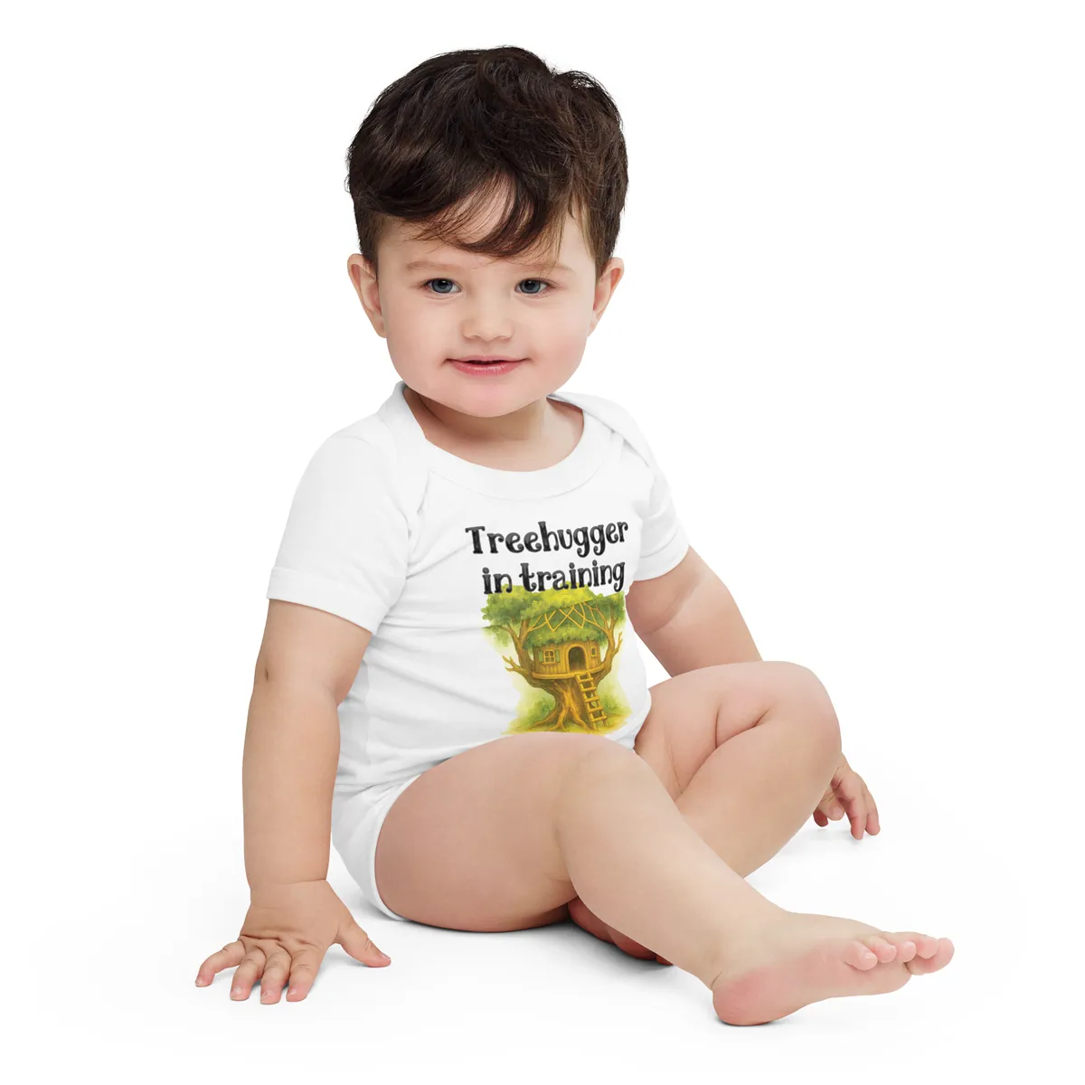 Treehugger in Training — Baby short sleeve one piece