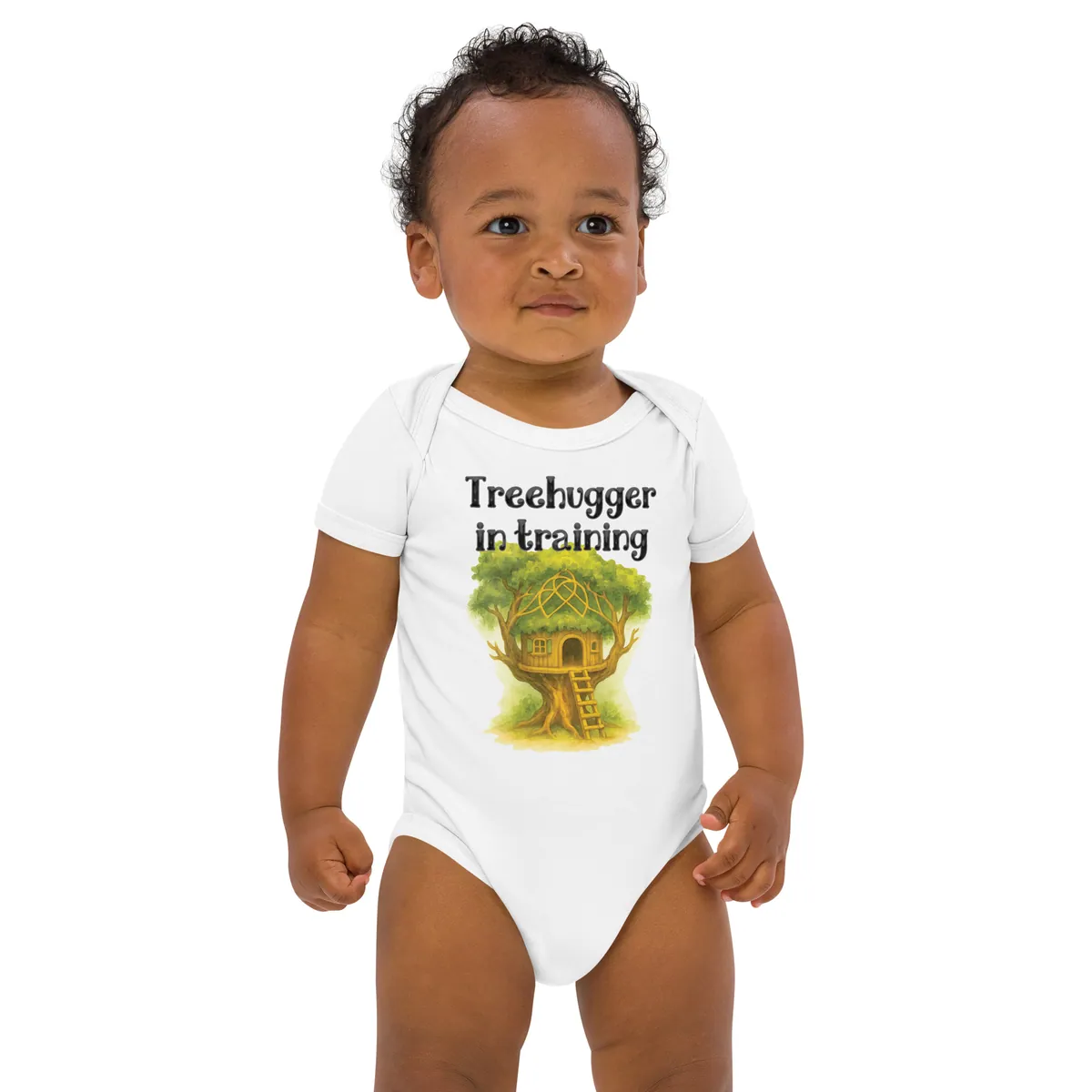Treehugger in Training — Organic cotton baby bodysuit