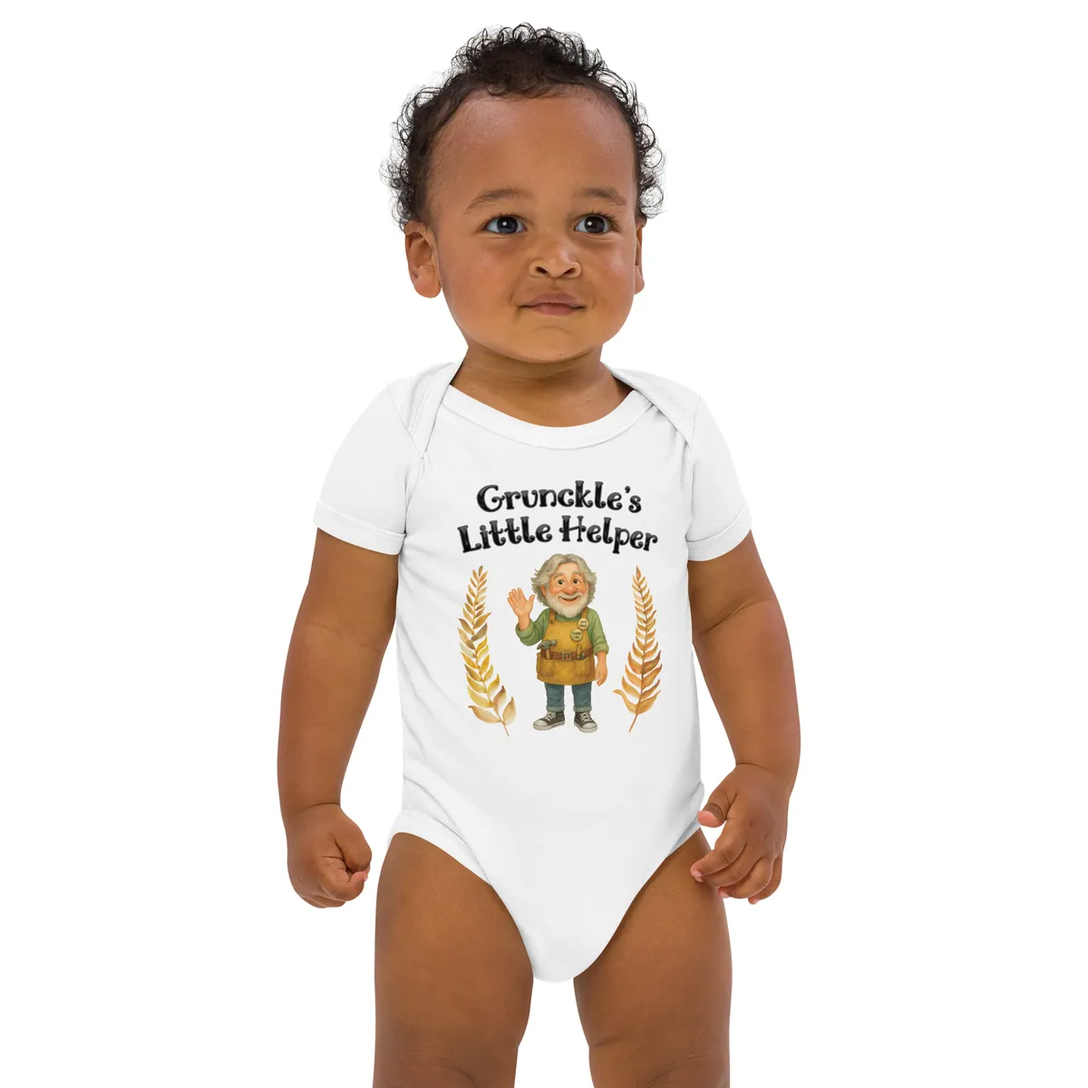 Grunckle's Little Helper — Organic cotton baby bodysuit